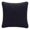 Laddha Home Designs Handmade Textured Solid Square Throw Pillow - 20" - Black